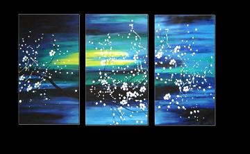 Dafen Oil Painting on canvas flowers -set112